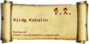 Virág Katalin névjegykártya