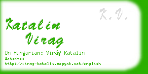 katalin virag business card