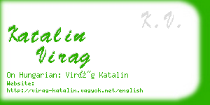 katalin virag business card